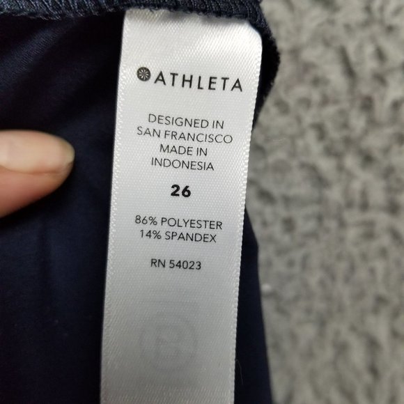 Athleta Pants Womens 26 Brooklyn Blue Stretch High Rise Ankle - Picture 11 of 13